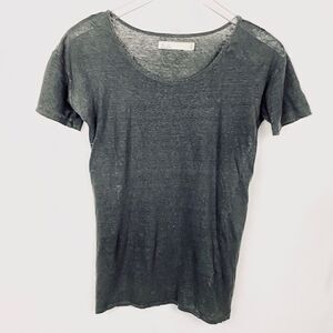 MADEWELL Hi-Line 100% Linen Tee.